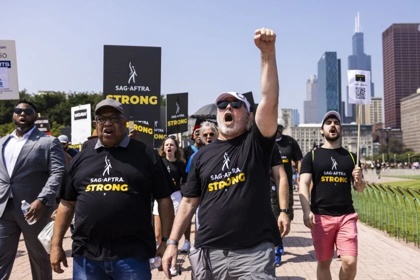 Hot Labor Summer: Actors and Union Leaders Rally in Support of SAG-AFTRA Strike in Downtown Chicago
